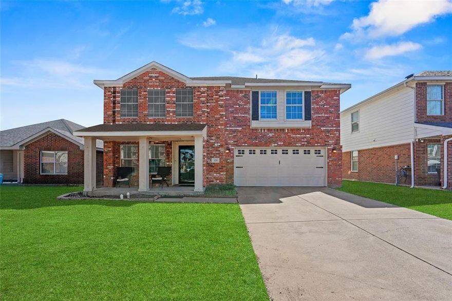 Welcome home to this spacious 5-bedroom, 3 full-bath, 3,281 sq ft two-story beauty designed for both comfort and flexibility. From the moment you arrive, the inviting front porch sets the tone for relaxed living and welcoming gatherings.

Inside, you’ll find a thoughtfully designed floor plan featuring a versatile flex room—perfect for a game room, playroom, media space, or home office to fit your lifestyle needs. The open layout offers ample room for entertaining and everyday living alike.

A downstairs bedroom paired with a full bath provides the ideal setup for a private mother-in-law suite, guest retreat, or comfortable space for multigenerational living.

Upstairs, generously sized bedrooms offer plenty of room to unwind, while the expansive square footage ensures everyone has space to spread out.

With its functional layout, abundant space, and charming curb appeal, this home truly checks all the boxes for modern living.