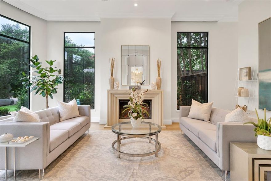 This is a wow house in the beautiful French streets area between HP West and Inwood.. Extensively renovated in 2023 with amazing, bright, chef’s kitchen, new hardwood flooring, and bathrooms completely transformed..as well as the incredible back yard with sparkling pool and LOTS of grassy running space for children and pets. (It’s turf actually, so very low maintenance!) High ceilings create an open, airy feel throughout the entire home. The beautiful foyer is flanked by formal living and dining rooms which both feature floor to ceiling windows. There’s another living area downstairs that can serve as a den or family area..or a large study. It has views of the gorgeous landscaped back yard and pool. The first floor has great flow for entertaining! Upstairs, retreat to a spacious primary suite that features a fireplace, a balcony, and spa-like bathroom with dual vanities, a soaking tub, a huge steam shower with multiple jets and double heads. Two additional bedrooms share a freshly updated, cheerful bath. All of this nestled on a beautiful, tree-lined block in a prime location. Every amenity is nearby..fab shopping and dining in Inwood Village, Miracle Mile, and so much more. Easy access to the tollway to drive virtually anywhere.