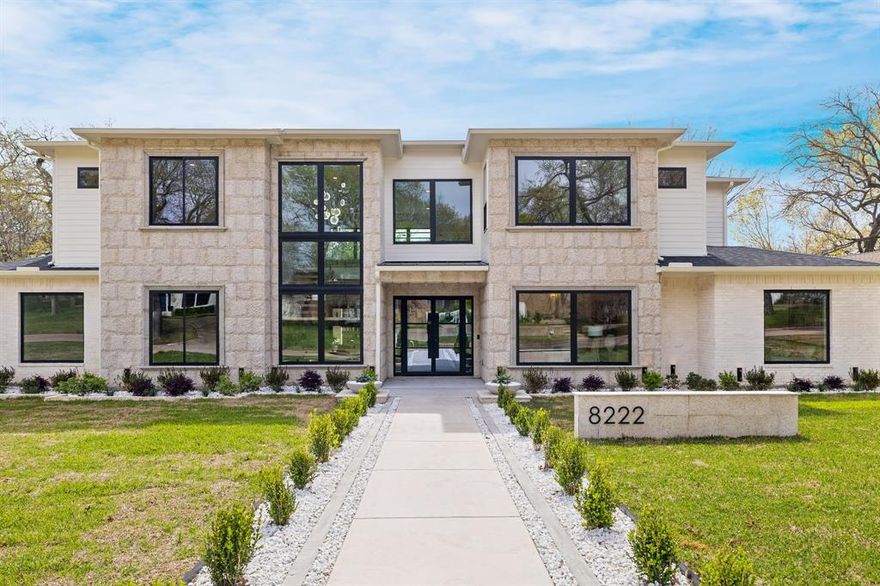 Luxury New Construction in Prestigious Forest Hills
Nestled on one of Forest Hills’ most sought-after streets, this stunning new construction home offers an exceptional blend of modern luxury and everyday comfort—just a short walk to White Rock Lake and the Dallas Arboretum, and only 10 minutes to Downtown Dallas.
Thoughtfully designed, the home features 5 spacious bedrooms, 5.5 spa-inspired bathrooms, a private office, media-flex space, wet bar, and three utility areas for ultimate convenience. Expansive windows and soaring ceilings fill the home with natural light, creating a bright and inviting atmosphere throughout.
The chef’s kitchen showcases Thermador appliances, custom cabinetry, Taj Mahal quartzite countertops, and designer finishes, seamlessly flowing into the open living and dining spaces—ideal for both entertaining and daily living. A striking floating staircase and natural handcrafted granite stone exterior elevate the home’s architectural presence.
The luxurious primary suite offers a true retreat with a spa-like bath and an expansive custom walk-in closet featuring built-in cabinetry and boutique-style organization. Step outside to a beautifully designed covered patio with a built-in grill—perfect for entertaining.
Built with energy efficiency in mind, the home includes a high-efficiency HVAC system, tankless water heater, full foam encapsulation, engineered white oak flooring, and smart home features.
A rare opportunity to own a refined, custom home just steps from White Rock Lake in one of Dallas’ most desirable neighborhoods.