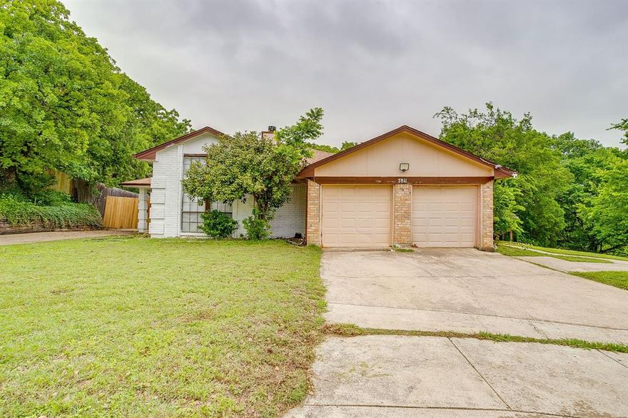 Investor opportunity meets smart house-hack potential in this full brick duplex tucked away on a quiet cul-de-sac near Arlington in East Fort Worth! Featuring one spacious 3-bedroom, 2-bath unit and one 2-bedroom, 2-bath unit, this property offers the flexibility investors and owner-occupants are looking for. One side is already tenant occupied with a lease in place for the next year, creating immediate rental income from day one. Each unit includes its own 2-car garage, formal living and dining areas with wood burning fireplace, large open kitchens with breakfast nooks, laundry rooms, and primary bath's with giant walk-in closets. In total 5 Huge Bedrooms and 4 complete Bathrooms! Conveniently located with quick access to Arlington, Downtown Fort Worth, I-30, shopping, dining, and entertainment. Whether you're looking to expand your portfolio or offset your mortgage by living in one side while renting the other, this duplex checks all the boxes!