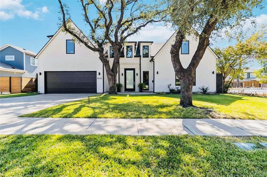 New ac unit May 2026!  Custom home on a 75 foot wide lot that's move in ready! Private school corridor and Withers Elementary!  As you enter the home you are welcomed by tall ceilings, hardwood flooring, warm natural light and sleek modern finishes. First floor includes a large primary bedroom with en-suite bath featuring a soaking tub and an enormous closet. Additionally on the first floor is a bedroom or office with attached full bath, two living areas, powder bath, and laundry off garage which includes built-in storage for backpacks. Chefs' kitchen featuring large island with quartz countertops, an oversized pantry, natural wood custom cabinetry and Thermador appliances! As you transition upstairs you will find an additional 3 bedrooms all with private attached full baths and a game room! Recent updated sconce lighting on the backyard’s covered patio!