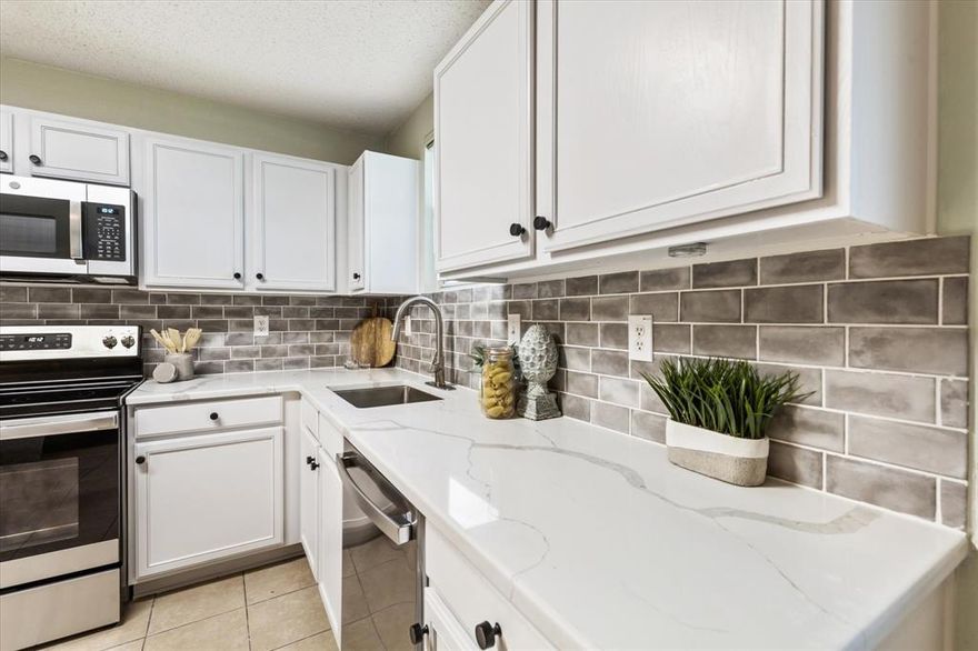 Looking for a charming home with all the modern updates? Look no further than 329 Daisy Lane in Burleson! This lovely 3 bed, 2.5 bath home features a brand new roof, new appliances, new windows, nest thermostat, and stunning quartz countertops in the newly remodeled kitchen.  With a bonus room upstairs, there's plenty of space to relax and spread out. And when it's time to unwind, head to the cozy living room, complete with a fireplace, across from the open concept kitchen.  Located in a desirable neighborhood, this home also boasts a large backyard with plenty of room for outdoor activities or entertaining guests. Don't miss your chance to make this house your forever home! Schedule a showing today.