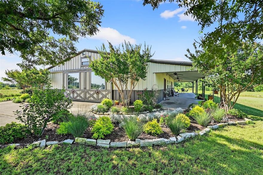 Charming 11-Acre Country Retreat with Custom Barn dominium that spans 2400 sf. that can be used for personal enjoyment but ready for commercial use in the future.  Mustang Road is to be extended, under the proposed Denton County Thoroughfare Plan, which will bring a four-lane highway close to the north side of this property.  Discover the perfect balance of peaceful country living and modern comfort on this beautifully maintained 11-acre property, ideally located just minutes from shopping, dining, and everyday conveniences.
Custom Barn dominium Features, 3 nice bedrooms plus an office or nursery, and 2 full bathrooms
*Open-concept kitchen, dining, and living area — perfect for family gatherings
*Dedicated home office or nursery for added flexibility
*Gorgeous custom woodwork throughout adds warmth and character
*Expansive covered front and back porches to enjoy scenic sunrise and sunset views
Additional Amenities:
*Oversized 2-car garage or workshop
*Gated entrance for privacy and security
*Established coastal pastures—ideal for animals, gardening, or outdoor recreation
*Ag Exempt for lower property taxes
This property offers a rare opportunity to own a private, serene homestead with room to grow. Whether you want space for your family, a hobby farm, or future commercial, the possibilities are wide open.