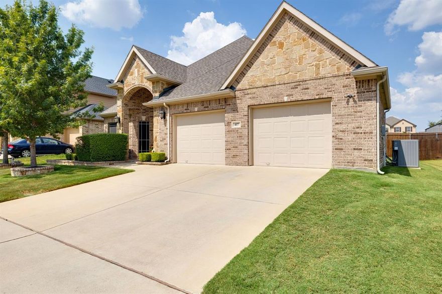 Welcome to this beautiful home in Lawson Farms settled in the heart of the award winning Midlothian ISD. This stone and brick home has great curb appeal and was built with many upgrades and meticulously maintained.This spacious home features a grand entry with crown molding, wood flooring through most with a large office in the front of the home. The kitchen boasts ample cabinet space, SS appliances with a double oven, built-in microwave, walk-in pantry, an island and a breakfast bar. The counter tops are an exquisite leathered granite paired with a glass tile backsplash. The coffee bar has more cabinet space and a built-in mini fridge for convenience. The family room has a gorgeous floor to ceiling stone wood burning fireplace as a focal point with lots of windows for the natural light. The primary bedroom is spacious and has a nice sitting area. Master bath offers separate vanities with granite countertops, Jacuzzi tub, separate glass door shower and a walk-in closet. The covered back patio is perfect to enjoy a quiet cup of coffee in the mornings or to wine down in the evenings. The two and a half car garage has an awesome non-slip epoxy flooring and ample space for tools or work bench. Need help with closing cost or a mortgage rate buy down? Sellers are willing to entertain all offers to include seller concessions. Come see today!