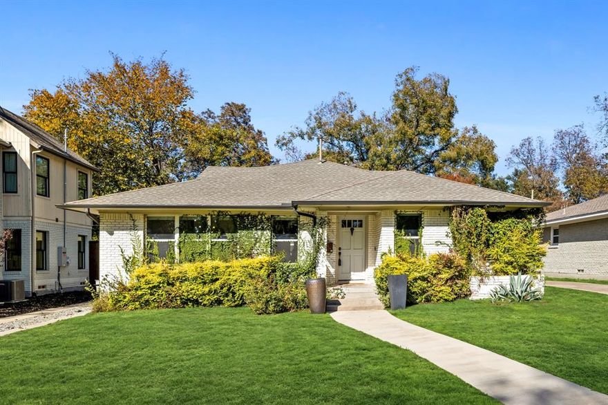 Step into this freshly renovated, vibe-filled 3 bed, 2 & a half bath ranch in the heart of East Dallas, where style meets comfort and everyday living feels just a little more elevated.
Behind a private gated entrance, you’ll find a home with serious curb appeal and a massive backyard perfect for pups, parties, or your future plunge pool. Inside, the open layout flows effortlessly, anchored by an updated kitchen with stainless appliances, a sleek island, hardwood floors, designer lighting, and crisp fresh paint throughout.
The primary suite, tucked quietly at the back of the home, is your personal retreat—complete with an en suite bath, updated glass shower, and a walk-in closet that’s ready for your sneaker collection (or, you know, actual clothes). One block from Tietze Park and minutes from Lakewood Shopping.
Charming, modern, and move-in ready—this East Dallas gem delivers all the cool factor with none of the to-do list.