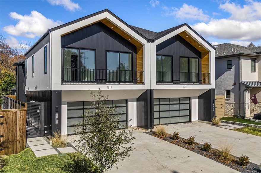 This west facing modern contemporary is walking distance to Lower Greenville and a 5-minute walk to The Granada. The first floor has a dramatic 25' open to below with the fireplace as the focal point of the living room. There is a glass wine storage area separating the living room from the kitchen and dining. The kitchen features custom white oak cabinetry, a center island with 5cm quartzite and a waterfall edge, a 5-burner Bertazzoni gas range, a built-in refrigerator and freezer, and a walk-in butlers pantry. There is a sliding glass door that opens from the kitchen and dining room to the covered outdoor patio and backyard. The outdoor patio has a built-in outdoor kitchen, complete with a 4-burner Blaze gas grill with room for a small refrigerator. On the opposite side of the home, there is a bedroom with an ensuite bathroom - perfect for extended guests or an office. Walking up the wood and metal floating staircase, you're greeted with a game room, complete with a dry bar, at the top of the landing. Next to the game room are two bedrooms (the only area with carpet) and a separate bathroom. The primary is on the other side of the house for maximum privacy. The primary not only is gigantic, but has two separate closets with custom white oak shelving. The primary bathroom is a luxurious masterpiece with a soaking tub as the primary focal point, in front of a 12' tall glass shower with dual shower heads and a rainforest shower head in the center. There are separate bathroom vanities, also custom white oak, with quartz countertops. You'll also find an oversized garage with a tankless water heater, a Hunter sprinkler system, and an EV charger for your electric vehicle. Feeding into the highly sought after Mockingbird Elementary School, this is a home that has all the jaw dropping elegance coupled with being next to one of the most popular entertaining districts in the city of Dallas. Live right between Downtown Dallas and Plano - this location can't be beat.