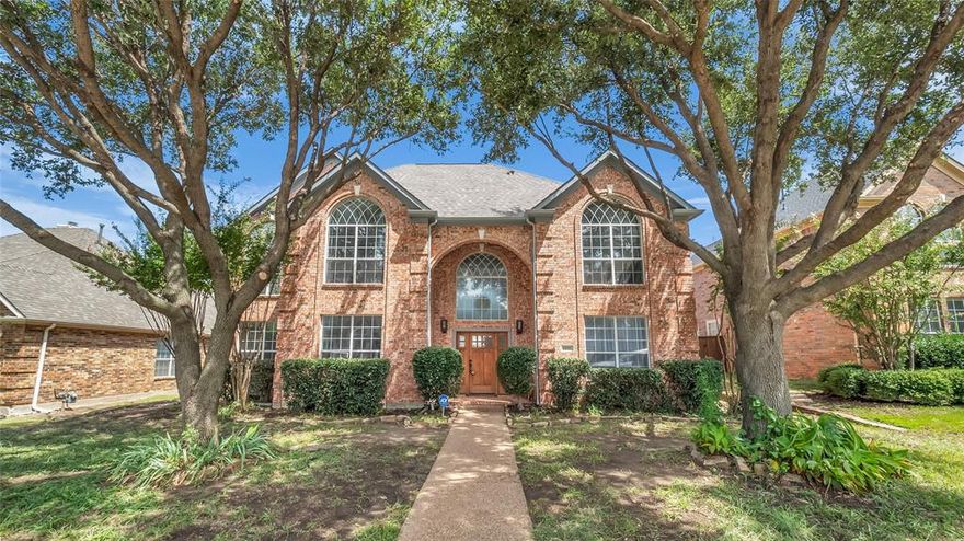 Stunning home in highly sought after Plano ISD! You'll love the many updates including, custom french doors, custom mahogany front entry door, freshly painted interior and fence, Roof installed 2024  just to name a few. Spacious, open concept floor plan with multiple living areas make it perfect for entertaining! Kitchen has an island w.cooktop, stainless appliances, & an abundance of prep & storage space w. breakfast nook. Huge master suite offers lots of space to relax, including a jetted tub in the master bath. Enjoy summer with a gorgeous backyard with pool, seating area & lots of privacy! Close commute to dining, parks, & entertainment. Easy access to Preston Ridge Trail. NO HOA Fees! Roof installed 2024