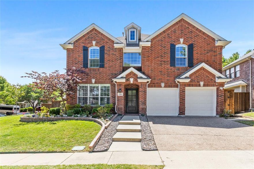 Home under warranty with America's Home Warranty. Buyer will be provided with 1 full year. Welcome to your dream home in the highly sought-after community and school district of Stonebrook Crossing in McKinney! This stunning home has 4-bedrooms, 3 living areas, 3-full baths, formal dining area and kitchen breakfast nook. This home blends modern elegance with everyday comfort in an open, thoughtfully designed floor plan. Beautiful curb appeal! Owner has an incredible green thumb with beautiful flower gardens all around the home. From the moment you step inside, you’ll notice the architectural charm—graceful curved walls and staircase, luxury vinyl plank flooring, and a cozy fireplace with an elegant, updated tile surround and timeless mantel with classic millwork. Enjoy two separate living spaces plus a spacious loft area, this home is perfect for entertaining.
The heart of the home is the chef-inspired kitchen, featuring granite countertops, a large island, stainless steel appliances, and abundant cabinetry, making it as functional as it is beautiful which flows into the family room. Two dining areas offer flexibility for casual meals or formal occasions.
The spacious primary suite is a true retreat, featuring a dramatic curved wall for an elevated custom artful vibe, en-suite bath and a generous walk-in closet. Additional highlights include a private backyard with an expanded beautiful, covered patio—ideal for outdoor dining or quiet evenings at home. The swing and hammock on patio stay if buyer would like them. Refrigerator conveys.
Conveniently located near shopping, dining, and major highways, this home also includes a 2-car garage and access to fantastic community amenities. Buyer to verify schools, lot size, square footage, property tax and HOA fees, and room dimensions which are rounded off to the nearest foot. This home is now vacant so go and show, schedule with Broker Bay.