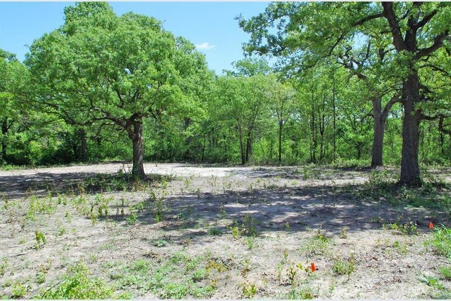Here is the perfect 2+ acre, tree covered lot in Timber Creek Estates.  This corner lot offers a seasonal creek along one side and highway frontage as well as Timber Creek frontage, with beautiful mature hardwoods scattered throughout and a variety of building sites.