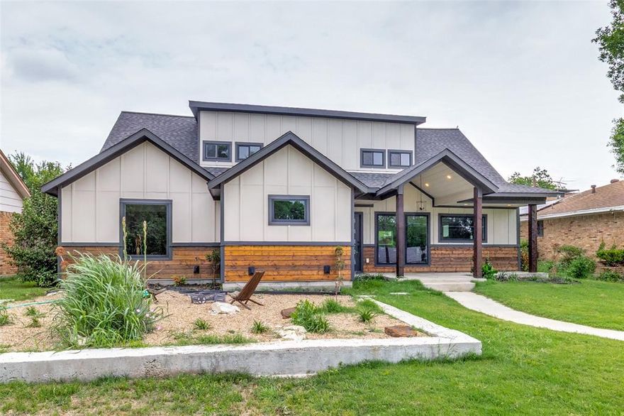 Beautifully renovated, this 5-bedroom, 3.5-bath home offers modern living with a functional layout and high-end finishes throughout. The main level features a spacious master suite with a luxurious ensuite bath, while the second floor includes a guest master suite, three additional bedrooms, and a large bonus room — perfect for a home office, media space, or play area. Major system upgrades include a new HVAC system, tankless water heater, and fully replaced electrical and plumbing. The open-concept kitchen flows into bright living areas with custom cabinetry, updated flooring, and fresh paint throughout. Energy-efficient windows, new doors, custom walk-in showers, and expanded landscaping enhance both comfort and curb appeal. Enjoy outdoor living on the covered front and back patios. Located in an established neighborhood with convenient access to shopping, dining, and major highways. Full list of upgrades available in the transaction desk.