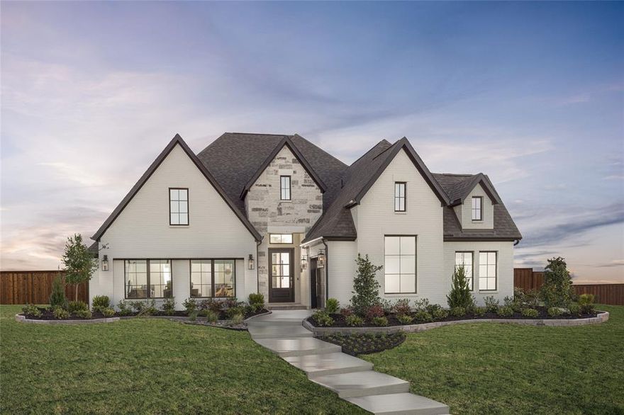 FORMER MODEL HOME READY FOR MOVE-IN! Entry and extended entry with 12-foot ceiling. Large game room with French door entry. Island kitchen with a walk-in pantry flows into the dining area. Spacious family room with a wall of windows. Secluded primary suite with a wall of windows. Dual vanities, center garden tub, separate glass enclosed shower, a linen closet and two large walk-in closets in the primary bath. Guest suite and secondary bedrooms joined by a Hollywood bathroom complete this spacious design. Covered backyard patio. Three-car split garage.