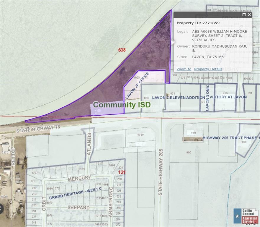 William H Moore - Land