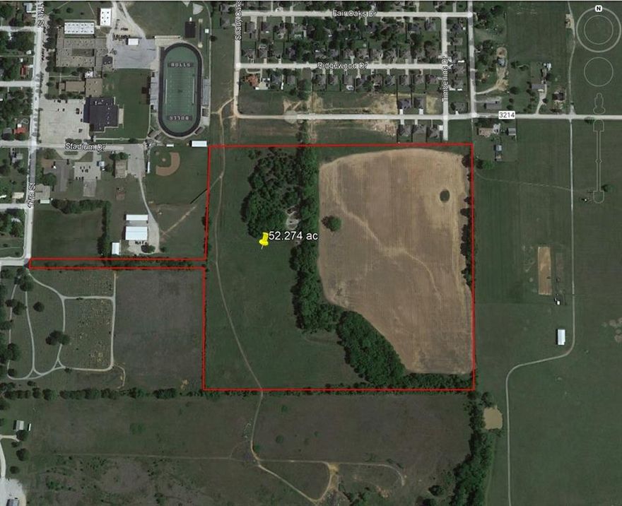 52.274 acres for new development.