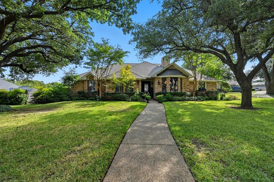 Welcome to this beautifully updated and meticulously maintained home, ideally situated on a spacious corner lot in a well-established neighborhood. From the moment you arrive, you'll appreciate the charming curb appeal and thoughtfully landscaped yard that set the tone for the rest of the property.Inside, this home features a warm and inviting layout with tasteful upgrades throughout. Rich wood flooring flows through the main living areas, creating a timeless and elegant feel. The kitchen is a true standout, offering sleek granite countertops, stainless steel appliances, ample cabinet space, and a functional layout perfect for home chefs. Just off the kitchen is a stylish wet bar—ideal for entertaining or enjoying a quiet evening. Abundant natural light fills the home, enhancing the open and airy atmosphere. Each room feels bright and welcoming, with large windows and a layout designed for both comfort and function. The home has clearly been cared for with pride, offering a sense of quality and attention to detail that is hard to find. Step outside to your private backyard retreat, where you’ll find a large, sparkling pool surrounded by generous patio space—perfect for lounging, dining, or hosting gatherings. The tall privacy fence creates a serene and secluded environment, making it feel like your own personal oasis. Whether you’re entertaining guests, enjoying a quiet morning coffee, or soaking up the sun, this backyard has it all. This is more than just a house—it’s a place to call home. With its beautiful updates, desirable location, and exceptional outdoor living space, this property offers the perfect blend of comfort, style, and function. Don’t miss the opportunity to make it yours!