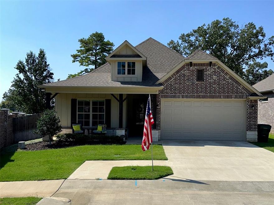 Rare opportunity in Cambridge Village - gated, 55+ community. Open concept kitchen with custom cabinets, granite countertops and gas range. Large living area with vinyl wood plank flooring, ventless gas fireplace and a wall of windows overlooking the peaceful and private backyard. Large primary suite features a walk-in closet, double vanity and walk-in shower. Two guest rooms share a second full bath with granite vanity and shower & tub combo. The separate mudroom and utility room with sink are just off the two-car garage. This home welcomes you to a peaceful and happy retired life. Other noteworthy information includes alarm, sprinkler system, HOA fees are $1,500 a yr. that's only $125 a month and includes front & backyard lawncare and community upkeep. Call us today for an exclusive home tour. Cambridge Village welcome you home.