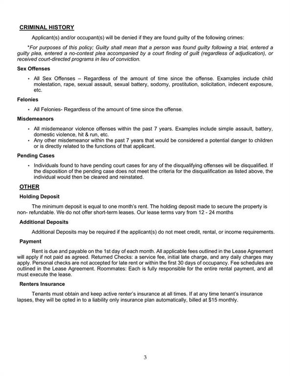 College Heights Add - Residential Lease