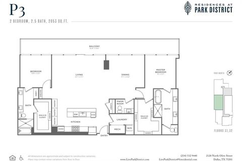 Tiny photo for 2120 Olive Street #3104, Dallas, TX 75201 (MLS # 21065921)