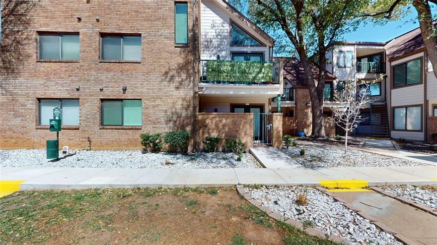 Two bedroom, one bathroom condominium. Completely remodeled with new kitchen, appliances, and ceramic flooring throughout. New cabinets with crown molding and granite counters. New walk-in shower.