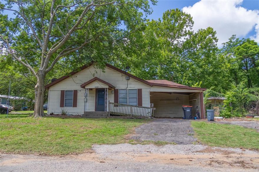 INVESTORS!! This 3 bedroom, 1.5 bathroom home offers solid fundamentals and clear upside, making it an attractive option for investors or buyers looking for a value-add opportunity. The open floor plan provides a great foundation, and the home is already functional as-is, but ready for cosmetic improvements—fresh paint and new bedroom flooring will immediately boost appeal and equity. Three oversized bedrooms and a large full bathroom. The deck off the back adds the perfect setting to enjoy the large backyard. The roof is relatively new and in good condition, reducing upfront capital expenses and giving investors confidence in the major systems. Sitting on a corner lot made up of three combined lots, the property features an oversized backyard with room for future enhancements, outdoor amenities, or simply a spacious environment for kids, pets, gardening, or entertaining. There is also potential to add on to the home, or build a 2nd homes on the oversized lot. With its strong bones, large lot, and straightforward improvement path, this property is ideal for investors seeking a renovation project or for anyone wanting a home they can truly customize and make their own.