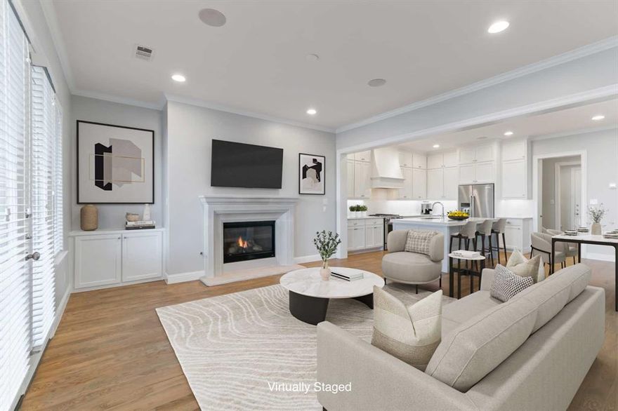 Beautiful half duplex with high quality, top of the line finishes. Open, with natural light throughout, this home features solid wood floors, state of the art stainless steel appliances, gas cooktop and oven, side by side refrigerator, lots of cabinets, quartz countertops throughout, smart home security, outside cameras, speakers in the living room, kitchen, master bedroom and patio, an electronic lock gated entrance and oversized garage. The master retreat features a large bath, huge closet and private patio. Rent includes yard maintenance and security monitoring. Close to UT Southwest, Parkland, Love Field, Dallas North Tollway, many restaurants, and shopping. 21-24 month lease required.