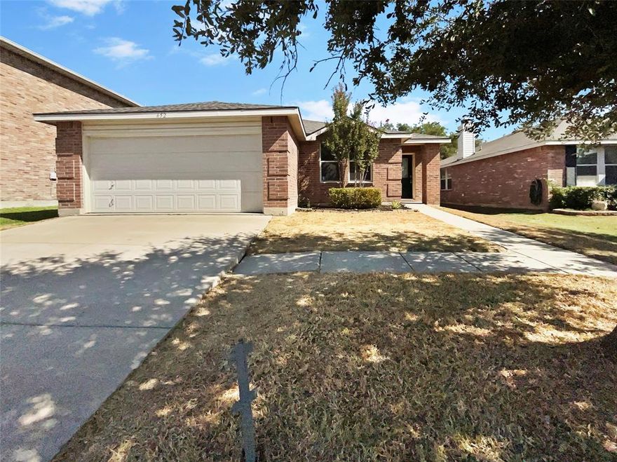 This charming home presents an ideal opportunity for anyone looking for a cozy and comfortable place to call their own. The natural color palette and the fireplace create a warm and inviting atmosphere in the living room. The master bedroom features a walk-in closet, while the other rooms provide flexible living space. The primary bathroom has good under sink storage. Outside, the fenced-in backyard includes a sitting area, perfect for relaxing and enjoying the outdoors. This home offers all the amenities one could need for comfortable living. Don't miss out on this wonderful opportunity! This home has been virtually staged to illustrate its potential.