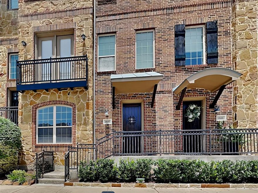 MUST SEE! Gorgeous four bedroom townhome with three and a half bathrooms. One bedroom on the first level can be used as an office. Hand-scraped hardwoods run through much of this property. Light and inviting with raised ceilings and plenty of windows. Two generous living areas. The kitchen has granite counters, SS appliances and lovely cabinetry. Walk in utility room with a full size washer dryer. The home offers a bedroom at each level. Outside enjoy the pathways past the small lake with fountains. This property is in a quiet pocket that is convenient to so much of North Dallas and 635 freeway.  This home is also for lease.