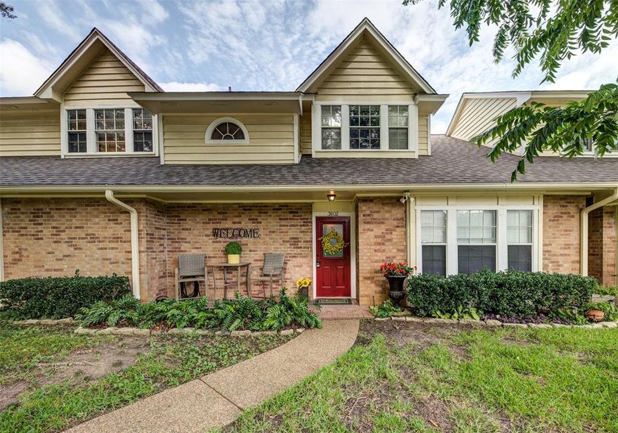 Charming Townhome in Prime Grapevine Location
Nestled on a quiet cul-de-sac in the highly sought-after Bear Run subdivision, this beautifully maintained two-story townhome offers 3 spacious bedrooms, 2.5 baths, and 1,851 square feet of comfortable living space. Built in 1985, the home features a main-floor primary suite, an electric fireplace, and a private, fenced backyard, perfect for entertaining or relaxing in peace.
The kitchen boasts modern appliances, decorative lighting, and a functional layout ideal for everyday living. Granite countertops in the kitchen and buffet as well as updated flooring and fixtures give this home a move-in-ready feel. A detached two-car garage with rear entry provides convenience and security. 
Enjoy the perks of low maintenance living with access to a community pool and nearby jogging and bike paths. Located within the acclaimed Grapevine-Colleyville ISD, and just minutes from DFW Airport, Dallas, and Fort Worth, this home is ideal for commuters and jet-setters alike.
Whether you're looking for a lock-and-leave lifestyle or a cozy forever home, 3602 Soft Wind Court delivers charm, comfort, and convenience in one delightful package.
