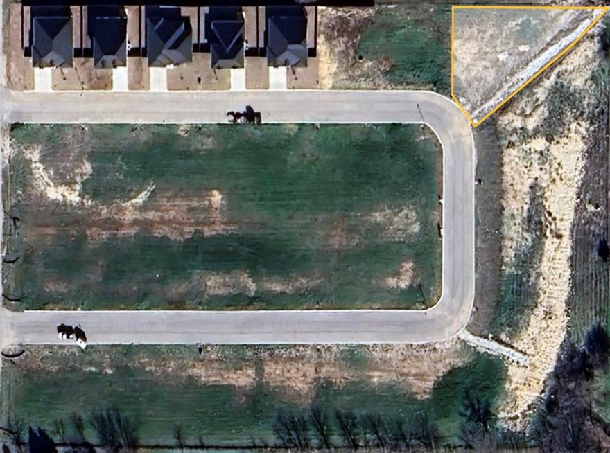 Over-sized Corner lot in Developed neighborhood.  Lots are deed restricted to minimum of 1,500 sf home. Deed restrictions can be provided by developer.  Bring your builder.  No timeline requirements to build.