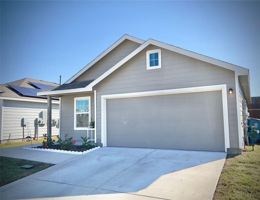 Beautiful 2 bedrooms and 1 full bathroom is move in ready and priced to sell! Located in a secure community on the West side of Forney. Features an open eat-in kitchen with quartz counter tops, gas range and built in microwave. Gorgeous vinyl planked wood like floors and walk-in closets in each room. Relax outside in your oversized back yard with the ultimate privacy fence lined with stones. Yard is easily maintained with a programable sprinkler system and 2 car garage. Enjoy the neighborhood amenities with a pool, playground and nearby schools. Also conveniently just a few minutes from restaurants, shopping, entertainment and short drive from Downtown Dallas!