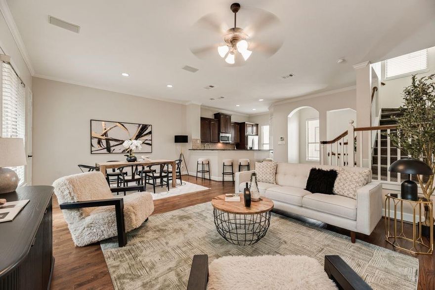 Live in the heart of it all with this three-story townhome ideally positioned just moments from Henderson Avenue, one of Dallas’ most vibrant and evolving corridors. Located approximately 800 feet from hotspots like Skellig, Lawnies, and a curated mix of restaurants, coffee shops, and nightlife, this home places you right in the center of the action, with a new mixed-use development further elevating the area’s energy and walkability.
Designed for both convenience and comfort, the location offers quick access to US-75, making commuting across Dallas seamless, while being just 1.5 miles from Uptown, less than a mile to Knox Street and the Katy Trail, and approximately 2 miles to SMU.
Tucked within the Belmont townhome community and framed by mature trees along the walk-up, the setting feels unexpectedly peaceful and private, creating a quiet retreat just moments from the city’s best dining and entertainment.
Inside, the home blends timeless character with functional living across three levels, featuring 2 bedrooms, plus a dedicated study perfect for a home office. The oversized primary suite feels like a true retreat, complete with two large walk-in closets and a spacious en-suite bath with dual sinks, separate shower, and large tub. Rich hardwood floors and warm finishes bring a sense of depth and style that stands apart from the typical “white box” aesthetic. The kitchen is outfitted with stainless steel appliances and opens into inviting living spaces ideal for hosting or unwinding after a night out. Enjoy two private outdoor spaces, including a balcony off the main living and dining area, complete with additional storage, and a private yard below, offering rare flexibility for both entertaining and everyday living.
Complete with a 2car garage, and tucked within a semi-gated community, this home delivers the perfect balance of privacy, connectivity, and lifestyle in one of Dallas’ most desirable locations. Patio and yard photos soon! Low HOA, $350 QUARTERLY!