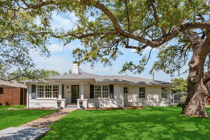 Rare opportunity to get into Preston Hollow’s fairway for under $1.5. This beautiful home on an 100 x 133 corner lot offers 2,223 sqft of thoughtfully designed living space. Hardwood floors flow throughout, complemented by fresh paint, upgraded lighting, and smart home features. The eat in kitchen with banquet seating and upgraded appliances is perfect for everyday living and entertaining. Two spacious living areas and formal dining room provide versatility for family and guests. Sitting on .3 acres, this home has a large backyard, two patios,  louvered pergola, fire pit, dog run, privacy fence, electric gate, landscaped lighting, sprinklers, and a mosquito mist system. Other system updates include new roof in 2025, HVAC in 2020, and outlets for electric vehicles. Located near Preston Hollow Park and North Park Mall, this home offers convenient access to Tollway, 75- Central Expressway, I-H 635 and downtown Dallas.