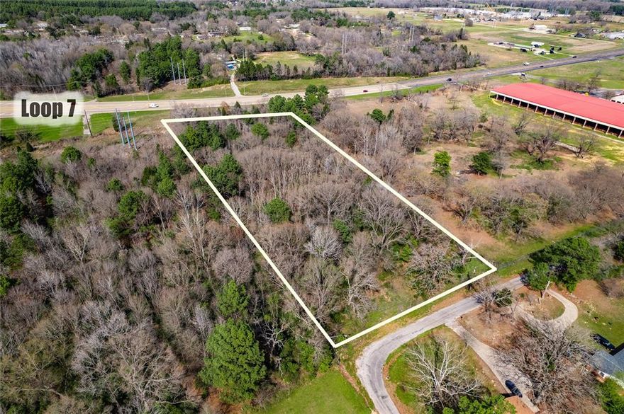 Looking for the perfect spot to make big dreams happen? This 3.7-acre tract offers endless potential—whether you’re ready to launch your next commercial venture or build the home you’ve always wanted. With road frontage on both the Loop and Sand Bog Lane, you’ll have easy access and high visibility for business, while still enjoying the privacy and natural beauty of the land.

The property is heavily wooded with towering hardwoods, giving you that secluded, park-like feel. A creek meanders right through the center, adding character, charm, and possibilities for creative design.

Whether you envision a storefront that catches every passerby’s eye, an office tucked away among the trees, or a custom home where you can sip coffee while listening to the creek—this land can be anything your heart desires.  There is also another piece next door for sale, so you can get that one too.  Shows up on Hamlet st.   Just minutes away, you’ll find some of East Texas’s most incredible destinations. Enjoy boating and fishing at Lake Athens, wander the scenic East Texas Arboretum, and take in live performances at the Henderson County Performing Arts Center. The newly remodeled Athens Freshwater Fisheries Center is also close by, offering a unique educational and outdoor experience. When it’s time to relax, enjoy locally crafted beer at Athens Brewing Company or spend an afternoon at Tara Vineyard and Winery. All are conveniently nearby, adding charm, entertainment, and everyday enjoyment to this exceptional location