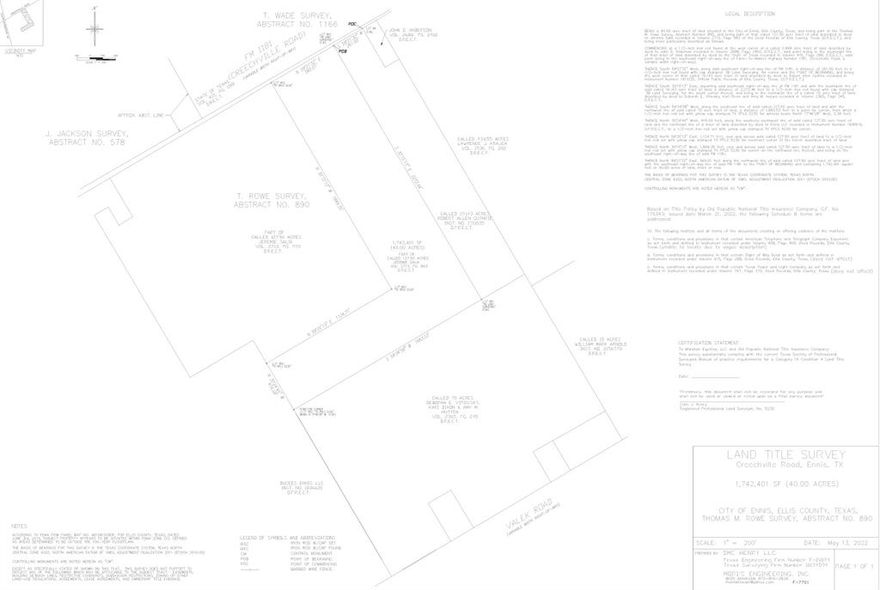 City of Ennis is looking for a PD Mixed Use Development of Residential, Multi Family, Commercial properties.  Right behind the Buccees on I45, 30 minutes South of Downtown Dallas.  65.11 additional acres available adjacent to this 40 acres MLS #20473233