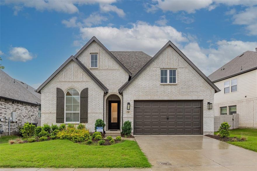 Highland Homes! Nestled in the prestigious Painted Tree community of McKinney, Texas, offering a stunning 4-bedroom, 2.5-bathroom residence that exemplifies modern luxury and thoughtful design. This home features an expansive open-concept layout, seamlessly connecting the gourmet kitchen, separate dining room and inviting great room. High-end finishes abound, including granite countertops and energy-efficient appliances. The master suite serves as a serene retreat, complete with a spa-like bathroom and generous walk-in closet. Will not last long on the market. Come see it yourself before it's gone!