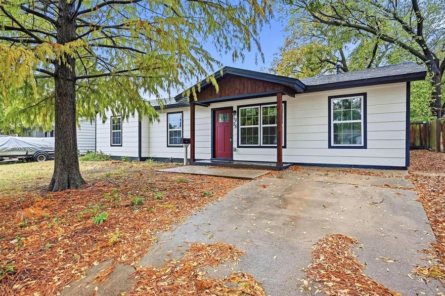 JUST IN TIME FOR THE HOLIDAYS!! Step into this fully remodeled 3-bed, 2-bath GEM that includes a brand new roof, windows and siding in the desirable **Hurst-Euless-Bedford school district - the perfect blend of style, comfort, and convenience! Featuring an open layout that’s bright and inviting, this home shines with modern finishes . The spacious **primary ensuite** offers a private retreat, while the additional bedrooms provide plenty of flexibility for family, guests, or a home office. Love to entertain? You’ll adore the **outdoor patio**—ideal for weekend barbecues or quiet evenings under the stars. Sitting on a generous lot, the home also boasts a **large backyard** and a **storage shed**, giving you endless possibilities for outdoor fun or extra storage. All this just walking distance from shopping, dining, and everyday amenities.**Move-in ready and truly a must-see!** Schedule your showing today!