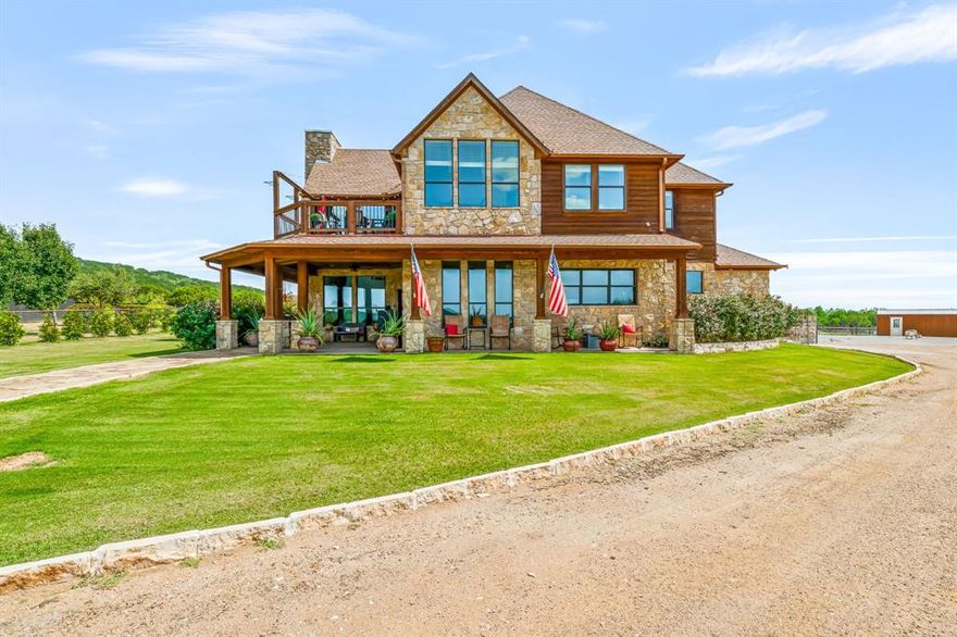 Lake Home perfection!! Check this one out! This home has been meticulously updated throughout! You literally feel like you are walking into a brand new home! Located in the Hills Above Possum Kingdom Community, this home will make the perfect permanent residence or weekend get away! This community has so many amenities, such as gated entry with 24 hr surveillance, private boat ramp, boat dock, club house, covered boat storage area and a community center featuring a meeting room, game room and work out center! The community pool is amazing and the view from the pool is like none other! This Custom home features 4 bedrooms,  2 full baths, 1 half bath, and two living areas! The view of the lake from the balcony is stunning! If a water front home is not in the budget, this is absolutely the next best option! You are literally a couple hundred yards from the lake and have all the amenities of the HOA! If you are looking for a move in ready home, then look no further! I promise you, you could wear out a good vehicle searching for a home that is cleaner, more well cared for and 100% stunning in all capacities! If a full time residency at Possum Kingdom or a weekend get away is what you have in mind, don't overlook this home. It will not disappoint, I will guarantee it! Come take a look and make it your very own!!