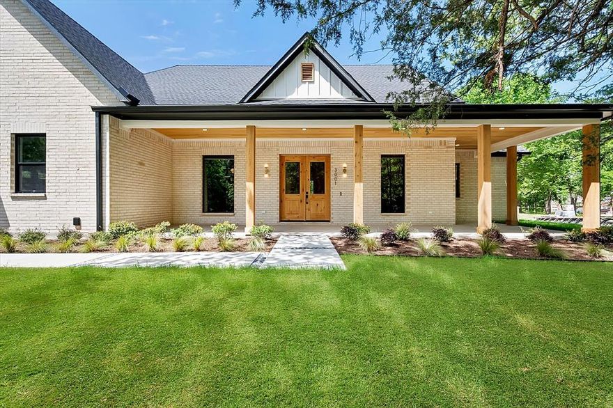 Stunning New Construction Lake House! This custom home is located in the highly sought-after Hidden Oaks subdivision on Richland Chambers Lake. Built on a 1.88 acre heavily wooded lot offering exceptional privacy. This luxury home showcases high-end quality throughout the home, large corner lot with mature trees, and over 160' of dockable waterfront with lake access and the option to add retaining wall and your own dock. Thoughtfully designed with both luxury and functionality in mind, this 4-bedroom, 3.5-bath home features a dedicated office and formal dining space ideal for working from home and entertaining. The spacious living room has soaring vaulted ceilings with beautiful white oak beams and a dramatic floor-to-ceiling fireplace that creates a warm, inviting focal point. The chef’s kitchen is a showstopper with a large island, gas cooktop, pot filler, oversized sink, generous walk-in pantry, custom shaker cabinetry, and quartzite countertops. White oak hardwood flooring flows through most living areas, complemented by designer tile in wet spaces and 8-foot interior doors throughout. The private primary suite features a stunning cathedral ceiling with oak beams and a gorgeous ensuite bath with dual sinks, soaking tub, separate shower, and huge walk-in closet that has direct access to laundry room. Two additional bedrooms on level 1 with walk in closets and full hall bath. Upstairs, the bonus room with full ensuite bath provides flexible space for a bunk room, guest suite, or second primary. Additional highlights include Pella high-efficiency windows, open-cell foam insulation, Cat 5 wiring, oversized utility room with built-ins and storage, insulated garage door, and an oversized approximately 650 sq ft two-car garage. A rare opportunity to own a beautifully crafted luxury waterfront home combining modern design, premium finishes, wooded seclusion, extensive dockable shoreline, and access to Richland Chambers Lake.