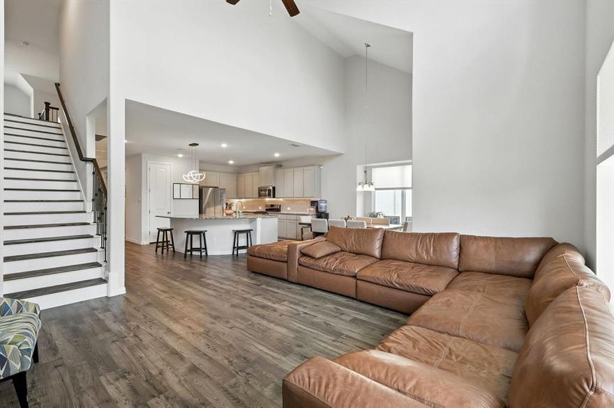 Better Than New & Move-In Ready! Stunning 4-bed, 2.5-bath home on a quiet interior lot in a charming ranch-style community. Enjoy no MUD, no PID, and a low 1.9% tax rate for unbeatable value. Top-rated schools are just a short walk away, plus a community pool and friendly neighborhood vibe. Inside features vaulted ceilings, upgraded kitchen cabinetry, sleek countertops, stylish flooring, and a private home office. Spacious living and dining areas flow beautifully for everyday life or entertaining. Step outside to a backyard retreat with a new roof (2025) and updated pergola—perfect for relaxing or hosting under the Texas stars. Why wait to build when this one is truly better than new?