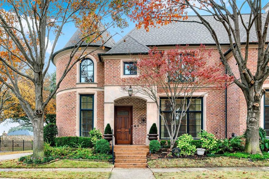 **OPEN HOUSE SATURDAY JAN. 17TH 1-4PM** ALSO **OPEN HOUSE SUNDAY JAN. 18TH 2-5PM**Absolutely stunning end unit townhome in prestigious Willow Bend Park is steeped in luxury in every room! Light floods the rooms from abundant windows, showcasing the exquisite wood floors, soaring ceilings and neutral paint. A huge living room boasts a two story cast stone fireplace and leads the way to a formal dining room and a gourmet kitchen that will leave you breathless! Miles of granite counters bring you endless cabinets for storage, an oversized walk-in pantry, SubZero fridge and an amazing 6 burner professional Wolf gas range with double ovens and griddle. The kitchen overlooks a breakfast nook with access to the garage and utility room with granite counters, cabinets, and room for a freezer. An enchanting den is a cozy spot to entertain family and friends with a wine cellar complete with abundant storage, separate wine fridge and granite counters. The luxurious primary suite features a spa-like bath with jetted tub, separate shower, dual sinks with granite counters and a 25x9 walk-in closet with built-in dressers. The charming curved staircase offers wrought iron balusters and a hallway overlooking the living room below. A media room awaits to enchant your evenings with family movie nights or cheering on your favorite sports teams. Two additional bedrooms boast private baths and walk-in closets. A delightful patio offers a relaxing spot for relaxing with greenbelt views and lush gardens. Quiet neighborhood provides a fantastic location minutes from DNT, 121, and 190 with easy access to Legacy West, Stonebriar Mall and so much more.