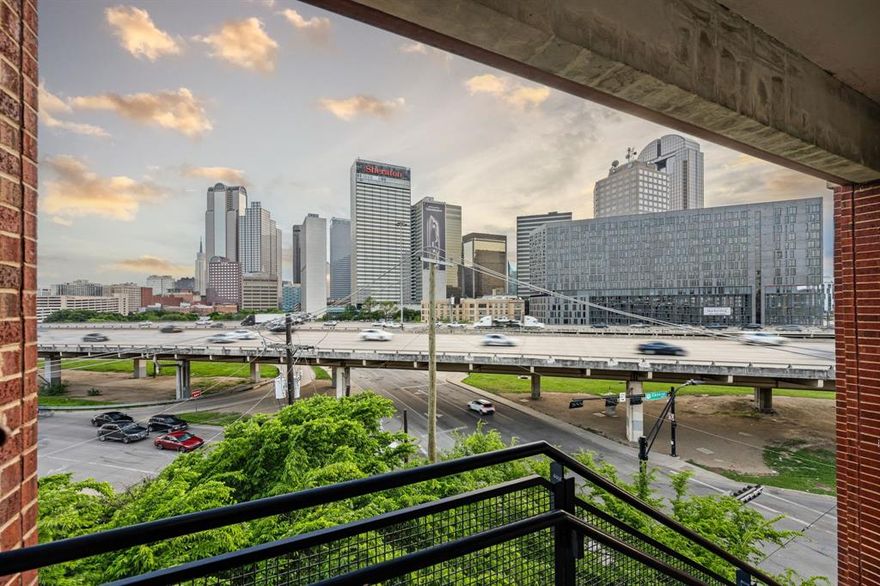 Welcome to The Live Oak Lofts, a beautifully updated urban retreat perfectly situated near the vibrant neighborhoods of Deep Ellum, Downtown, The Farmers Market, and The Arts District. This spacious unit IS MOVE IN READY, modern conveniences with an INCREDIBLE UNOBSTRUCTED view of Downtown Dallas, 12’ Ceiling, Wall of Windows with Electronic Shades, Parking Space #132 and #107 and Large Storage Space #G122 included.

Move right in with all essential appliances that convey with unit. Tailor the space to your liking with Negotiable Furniture options.

Enjoy a fresh atmosphere with new paint, state-of-the-art appliances, and a remodeled bathroom. The HVAC system and Water Heater have also been upgraded for your comfort.

Amenities include brand NEW POOL,  set to open in May 2025, providing a perfect spot to relax and unwind, Fitness Center, Secure Parking Garage & Large Storage Closet for your safety and convenience.

Buyer's Agent to verify all information.

Property is also available for long-term lease. Call listing agent for information.