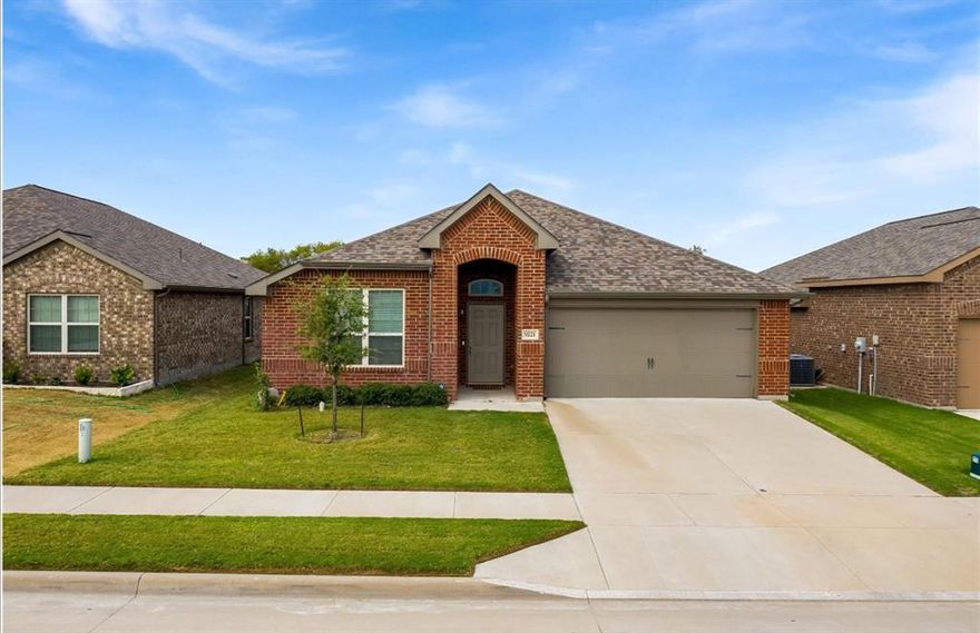 A very well-maintained, one-story spacious home with lots of bright natural light and an open floor plan in Glen Mill Village in Fort Worth. Private backyard, no windows, no noise, just relaxing. This property features four bedrooms, all with walk-in closets, two baths, a living and a dining room. Amazing kitchen and island with granite countertops, tile backsplash, and stainless steel appliances overlooking the spacious family room. Separate entrance walk-in laundry room. The primary master suite has a large walk-in closet, dual vanities, and a huge walk-in closet. The backyard has lush grass, a garden bed, and ample space for a large gathering. Enjoy the space every day in this beauty