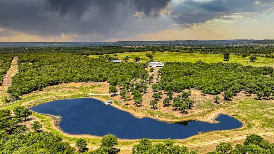 TDR Deer Ranch is a Sportsman’s Paradise situated on 800+- acres of the most prominent land in Jack County. The home is designed in Texas Vernacular style, and its carport and breezeway offer views of the nearby pond. A resort-style cabana provides an extraordinary setting for corporate events, charity events or for hosting dreamy Texas weddings. The Ranch is high fenced and alive with Whitetail Deer, Fallow Deer, Axis Deer, and
Black Buck Antelope. The ponds are perfect for fishing and bird hunting. Are you passionate about sporting clays? A skeet shooting range tests your skills with clients, family, and friends. The ranch includes open fields, wooded groves, sloped vistas, creeks, ponds, an equipment barn and workshop, hunting stands, decoys, protein feeders and livestock pens. Perimeter and cross-fencing secure your livestock and wildlife. Perfect for a peaceful retreat, hunting and deer leases, a membership club, a working farm, a corporate investment, or a place to call home.