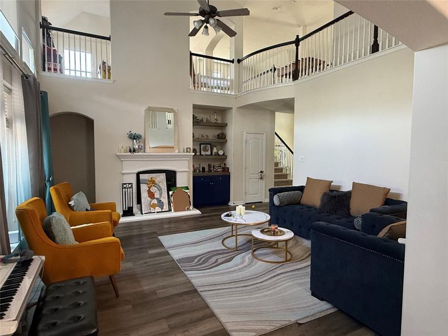 A beautiful east facing, 4 bedroom , 3.5 bath home in a most desired community in Frisco. Lots of sunlight. Hop, skip and jump to 121 for easy commute. Top rated schools, best trail with creek, public park, lots of greenery. Community swimming pool, lake and play area.