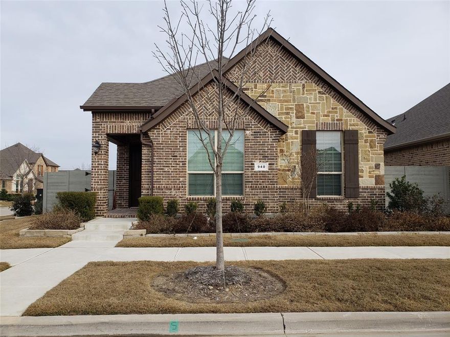 Argyle ISD! Must see beautiful 3 bedroom and 2 bath corner home in the highly sought Harvest community in Argyle.  Open concept 1-story house with 11 foot tall ceilings and top windows offering plenty of natural lights throughout the house. Kitchen offers granite countertops, eat-in kitchen with large island, custom cabinets, and walk-in pantry. New 2-inch blinds through out the house. Entertain your family and guests in a great side yard with patio and additional yard on the other side. Enjoy endless community events and great amenities in the award winning Harvest community. 

Front and corner grass maintenance and basic cable and internet is included.