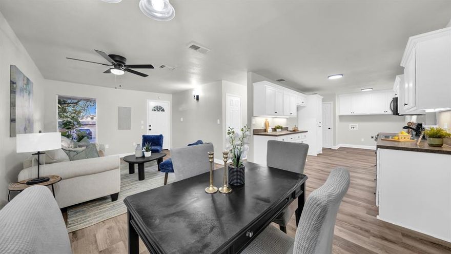 Welcome to this Pier and Beam Single Family Residence in Indian Harbor, a gorgeous lake community in Granbury Texas. This highly sought after community, offers private lake access, recreation center, community pool, club house, park, subdivision campground, boat ramps, marina, fishing, guarded entrance, and more. Your new 2 Bedroom, 1 Bathroom home has been thoughtfully renovated and sits on a massive 10,000+ sqft lot. Enjoy New Luxury Vinyl Plank throughout, New Carpet, Fresh Paint on Exterior & Interior, All New hardware, All New Fixtures, and to top it all off, A BRAND NEW ROOF!! This is the one you have been waiting for and it will not last long. Reach out to your favorite agent and schedule your private showing today!