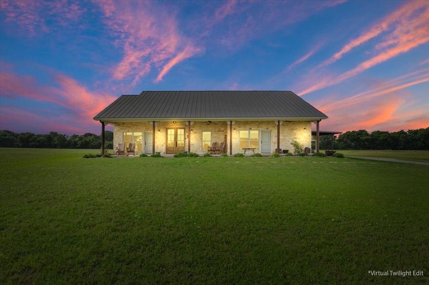 Experience Country Living with City Convenience!
Discover the perfect blend of peaceful country living and modern comfort on 2.5 beautiful acres—just minutes from I-35, downtown West, and less than 25 minutes from Waco. This stunning home features an open floorplan with 3 spacious bedrooms and 3 full baths, ideal for everyday living and entertaining. The primary suite is a true retreat, boasting a large walk-in closet with extensive built-in cabinetry for ultimate organization.
Designed for both function and flair, the gourmet kitchen includes a large island and premium finishes, opening to a generous living area centered around a striking fireplace. A dedicated office provides the ideal space for remote work, while the expansive game room offers endless possibilities—media room, home gym, or play space.
You’ll also love the oversized laundry room for added convenience. Step outside to your private backyard oasis, complete with a covered patio, sparkling pool, hot tub, and tranquil water features—perfect for relaxing or hosting family and friends. 
Also outback you will find a 30 x 30 shop on a 40 x 40 pad with awning on two sides.
This home is the total package—country charm, luxurious amenities, and unbeatable location.  Don’t miss your chance to make it yours!