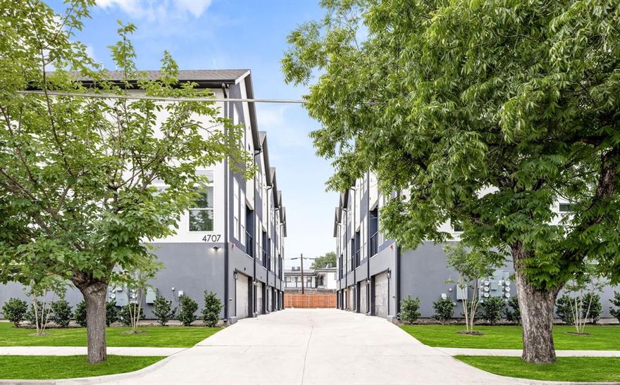 Right in the heart of Dallas, find your own brand new  modern heaven, 4709 Virginia Ave., where modern design meets unbeatable convenience in the heart of Dallas. These brand-new townhomes offer the perfect blend of style, security, and comfort—an ideal choice for those who want the vibrancy of city life at their doorstep.
Each home features a thoughtfully planned three-level layout:
The ground floor includes a home office that can double as a guest suite with three walls.
On the second floor, the open-concept living room flows seamlessly into a sleek kitchen equipped with a gas stove, designer finishes, and plenty of natural light—perfect for entertaining or relaxing.
The top floor offers two spacious bedrooms designed with comfort and privacy in mind.
Modern amenities elevate your living experience, including tankless water heaters, energy-efficient systems, and an electric gate wired for security providing both peace of mind and ease of access.
The location is unmatched—just 10 minutes from Downtown Dallas and 12 minutes to Reunion Tower, putting dining, shopping, entertainment, and business hubs all within easy reach. Whether you’re commuting to work, meeting friends, or enjoying Dallas’s rich cultural scene, these homes place you at the center of it all.
With only five townhomes available, this is a limited opportunity to claim your place in one of Dallas’s most connected neighborhoods.
4709 Virginia Ave.—where modern living meets the heart of the city.