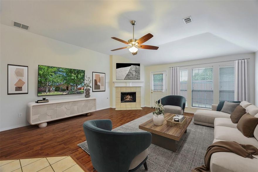 **MOTIVATED SELLER!*JUST REDUCED!* Wonderful corner-lot home in the highly sought-after Legend Trails subdivision in The Colony. This well-maintained single-story home features 3 bedrooms, 2 full bathrooms, 2 living areas, and 2 dining areas. Spacious kitchen with abundant cabinetry opens to the breakfast nook and family room. Generous closet space throughout. Excellent location near Hwy 121, Nebraska Furniture Mart, Hawaiian Falls, Grandscape, and Toyota HQ. Recently painted interior and new back door. Community features include: Pool, Greenbelt, Jogging Path, Park, & Playground.