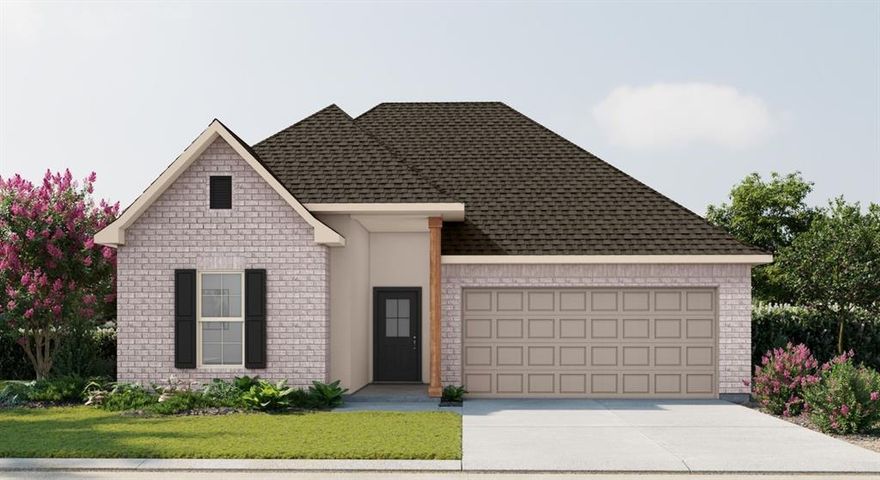 The TRILLIUM IV B in Cane's Landing community offers a 3 bedroom, 2 full bathroom, open and split design.

Features:  double vanity, garden tub, separate shower, and walk-in closet in the primary suite, primary closet goes through to the laundry room for added convenience, mud room with boot bench, a kitchen island overlooking the living room, spacious walk-in pantry, covered rear porch, ceiling fans in the living room and primary bedroom are standard, smart connect wi-fi thermostat, smoke and carbon monoxide detectors, post tension slab, landscaping, architectural 30-year shingles, and more!  

Energy Efficient Features:  a tankless gas water heater, a kitchen appliance package, low E tilt-in windows, and more!