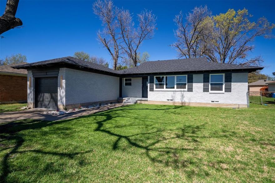 Beautifully remodeled 3-bedroom, 2-bathroom home offering modern comfort, stylish finishes, and functional living spaces. Inside, you’ll find original refinished hardwood floors, fully renovated kitchen, quartz countertops and stainless steel appliances—including range, microwave, and dishwasher—creating the perfect space for cooking and entertaining. Both bathrooms have been completely updated with modern finishes. The spacious primary suite serves as a relaxing retreat, featuring elegant design details, a generous layout, and great sized closet. Major upgrades throughout the home including all-new electrical wiring and panels, new fixtures, windows, a new roof, and foundation with a transferable warranty.

Step outside to a large patio ideal for gatherings, along with a storage shed for added convenience.
Located in the desirable Casa View Oaks neighborhood, just minutes from White Rock Lake, Casa Linda Shopping Center, and Lake Highlands with convenient access to Interstate 635 (LBJ Freeway) and Interstate 30, close to shopping, dining, and entertainment throughout Dallas.
This home is move-in ready. Come explore your future home, where comfort meets style!